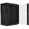 Szafa RACK LANBERG 19" 18U WF01-6418-10B 600 x 450 mm, Wisząca Czarny Wysokość wewnętrzna 18U