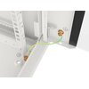 Szafa RACK LANBERG 19" 18U WF01-6418-10S 600 x 450 mm, Wisząca Szary Drzwi frontowe Uchylne