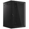 Szafa RACK LANBERG 19" 18U WF01-6618-10B 600 x 600 mm, Wisząca Czarny Wysokość wewnętrzna 18U