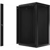 Szafa RACK LANBERG 19" 22U WF01-6622-10B 600 x 600 mm, Wisząca Czarny Szerokość [mm] 600