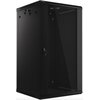 Szafa RACK LANBERG 19" 22U WF01-6622-10B 600 x 600 mm, Wisząca Czarny Standard 19"