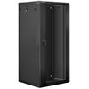 Szafa RACK LANBERG 19" 27U WF01-6627-10B 600 x 600 mm, Wisząca Czarny Standard 19"