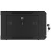 Szafa RACK LANBERG 19" 4U WF01-6404-10B 600 x 450 mm, Wisząca Czarny Otwierane panele boczne Tak