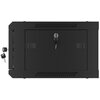 Szafa RACK LANBERG 19" 4U WF01-6404-10B 600 x 450 mm, Wisząca Czarny Przeszklone drzwi Tak