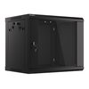 Szafa RACK LANBERG 19" 9U WF01-6409-10B 600 x 450 mm, Wisząca Czarny