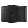 Szafa RACK LANBERG 19" 9U WF01-6609-10B 600 x 600 mm, Wisząca Czarny