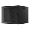 Szafa RACK LANBERG 19" 9U WF01-6609-10B 600 x 600 mm, Wisząca Czarny Głębokość [mm] 600