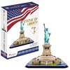Puzzle 3D CUBIC FUN Budowle Świata Statua Wolności C080H (40 elementów) Rodzaj 3D