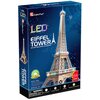 Puzzle 3D CUBIC FUN LED Wieża Eiffla Światło L091H (82 elementy)