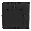 Szafa RACK LANBERG 19" 12U WF02-6612-10B 600 x 600 mm, Wisząca Czarny Otwierane panele boczne Tak