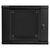 Szafa RACK LANBERG 19" 9U WF02-6609-10B 600 x 600 mm, Wisząca Czarny