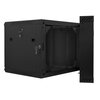 Szafa RACK LANBERG 19" 9U WF02-6609-10B 600 x 600 mm, Wisząca Czarny Wysokość wewnętrzna 9U