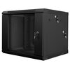 Szafa RACK LANBERG 19" 9U WF02-6609-10B 600 x 600 mm, Wisząca Czarny Głębokość [mm] 600