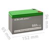 Akumulator QOLTEC 53031 9Ah 12V Pojemność wg. temperatury 40 °C - 102%