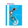 Mysz VERBATIM Go Mini Optical Travel Niebieski Mysz pionowa Nie