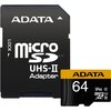 Karta pamięci ADATA MicroSDXC Premier One 64GB + Adapter