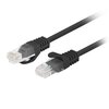 Kabel RJ-45 - RJ-45 LANBERG PCU6-10CC-0025-BK 0.25 m Kategoria 6