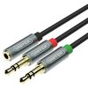 Kabel MiniJack 3.5mm - 2 x 3.5mm UNITEK 0.2 m