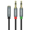 Kabel MiniJack 3.5mm - 2 x 3.5mm UNITEK 0.2 m Typ kabla Mini Jack 3.5 mm - Jack 3.5mm