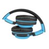 Słuchawki nauszne ART AP-B04 BT z mikrofonem Czarno-niebieski Transmisja bezprzewodowa Bluetooth