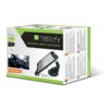 Pudełko produktu "Uchwyt do tabletu TECHLY I-TABLET-VENT" z napisem "TECHly The Modern IT brand" oraz "UNIVERSAL TABLET CAR HOLDER". Na opakowaniu widoczne są zdjęcia uchwytu z tabletem w samochodzie, a także informacje techniczne, takie jak "suction cup" i "7''-10''".