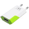 Ładowarka sieciowa TECHLY IPW-USB-ECWG Slim 5W Biało-zielony Wysokość [mm] 54