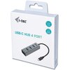 Hub I-TEC C31HUBMETAL403 USB Typu C, Pasywny Dodatkowe informacje Ochrona przeciwprzepięciowa