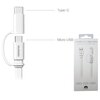 Kabel USB - Micro USB/USB-C HUAWEI 1.5m Biały Długość [m] 1.5