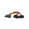 Kabel 2x SATA - SATA LANBERG CA-SASA-10CU-0015 0.15 m Zastosowanie Zasilanie