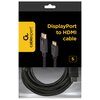 Kabel DisplayPort - HDMI CABLEXPERT 5 m Długość [m] 5