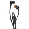 Słuchawki dokanałowe JBL T110 z mikrofonem Czarny