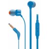 Słuchawki dokanałowe JBL T110 z mikrofonem Niebieski