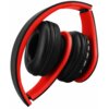 Słuchawki nauszne XMUSIC BTH101R Czarno-czerwony Pasmo przenoszenia max. [Hz] 20000