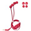 Słuchawki dokanałowe JBL T110 z mikrofonem Czerwony Transmisja bezprzewodowa Nie