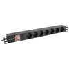 Listwa LANBERG PDU-07F-0200-BK (2 m) Czarny