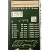 Zestaw wierteł do kamienia BOSCH X-Line 3-8 mm 2607019581 (7 elementów) Długość całkowita [mm] 75