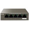 Switch TENDA TEG1105P-4-63W Gigabit Ethernet, 5 portów, Funkcja PoE Złącza RJ-45 10/100/1000 Mbps x 5 szt.