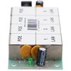 Na zdjęciu znajduje się urządzenie elektroniczne z widocznymi oznaczeniami "POE" i "LAN" oraz numerami portów od 1 do 4. Na powierzchni urządzenia widoczny jest kod kreskowy oraz napis "MODEL: EX.2022".