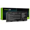 Na zdjęciu widoczna jest bateria do laptopa z napisem "Green Cell LITHIUM ION BATTERY BTY-M6D" oraz informacjami technicznymi: "Rating: 11.1Vdc --- 6600mAh". W tle znajduje się opakowanie z logo "Green Cell Fresh Energy".