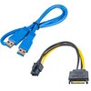 Karta rozszerzeń SAKYGA AK-CA-64 PCI-E 1x/16x Typ podłączenia zewnętrzny USB 3.0
