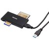 Czytnik Kart HAMA SD/mSD/CF/MS USB 3.0 Czarny Głębokość [mm] 9