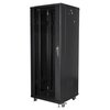 Szafa RACK LANBERG 19" 32U FF01-6632-12B 600 x 600 mm, Stojąca Czarny Wysokość wewnętrzna 32U