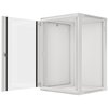 Szafa RACK LANGBERG 19" 18U WF01-6618-10S 600 x 600 mm, Wisząca Szary Otwierane panele boczne Tak