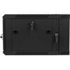 Szafa RACK LANBERG 19" 6U WF02-6606-10B 600 x 600 mm, Wisząca Czarny Standard 19"