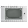 Szafa RACK LANBERG 19" 6U WF02-6606-10S 600 x 600 mm, Wisząca Szary