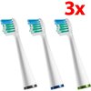 Oryginalna końcówka szczoteczki WATERPIK Sensonic Compact Mini Brush Heads SRSB-3 (3 sztuki) (Delikatne włosie)