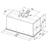 Okap GLOBALO Retio 60.1 Inox 340m3/h 61dB klasa B Szerokość [cm] 55