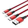 Kabel USB - Micro USB/USB-C/Lightning UNITEK 1.2 m