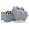 Pojemnik na LEGO klocek Brick 4 Szary 40031740 Motyw Brick 4