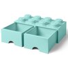 Pojemnik na LEGO z szufladkami Brick 8 Morski 40061742 Seria Lego Classic